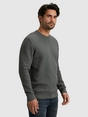 Cast Iron Crewneck regular fit cotton stretc