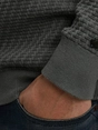 Cast Iron Crewneck regular fit cotton stretc