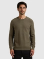 Cast Iron Crewneck regular fit cotton stretc