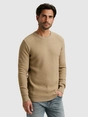 Cast Iron Crewneck regular fit cotton stretc