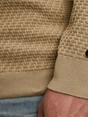 Cast Iron Crewneck regular fit cotton stretc