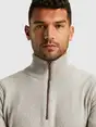 Cast Iron Half zip collar cotton mix
