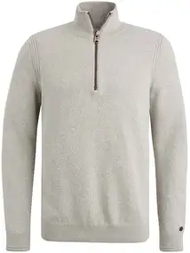 Cast Iron Half zip collar cotton mix