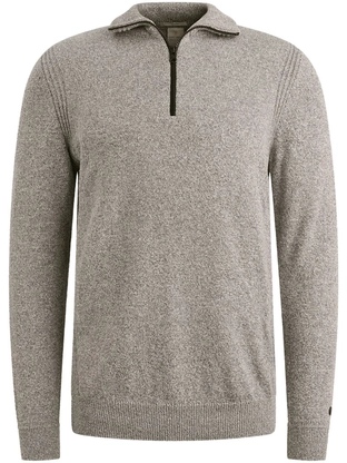 Cast Iron Half zip collar cotton mix