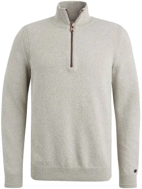 Cast Iron Half zip collar cotton mix
