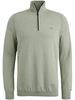 Cast Iron Half zip collar cotton stretch