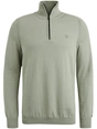 Cast Iron Half zip collar cotton stretch