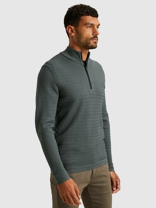 Cast Iron Half zip collar ecovero