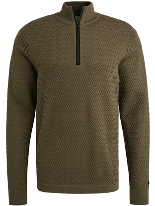 Cast Iron Half zip collar ecovero