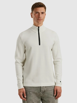 Cast Iron Half zip collar ecovero