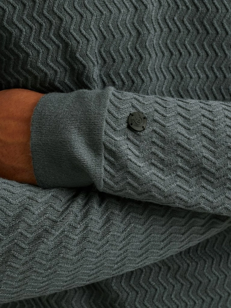 Cast Iron Half zip collar ecovero