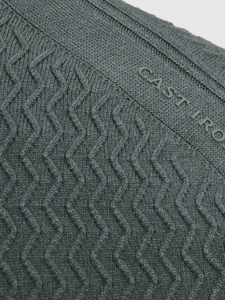 Cast Iron Half zip collar ecovero