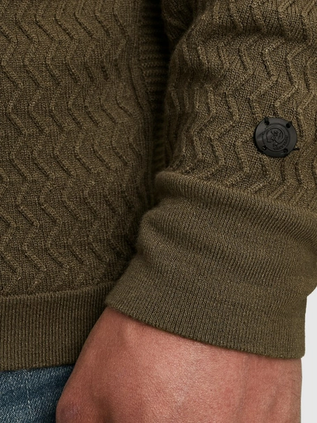 Cast Iron Half zip collar ecovero