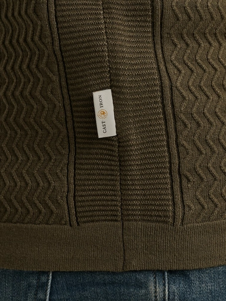 Cast Iron Half zip collar ecovero