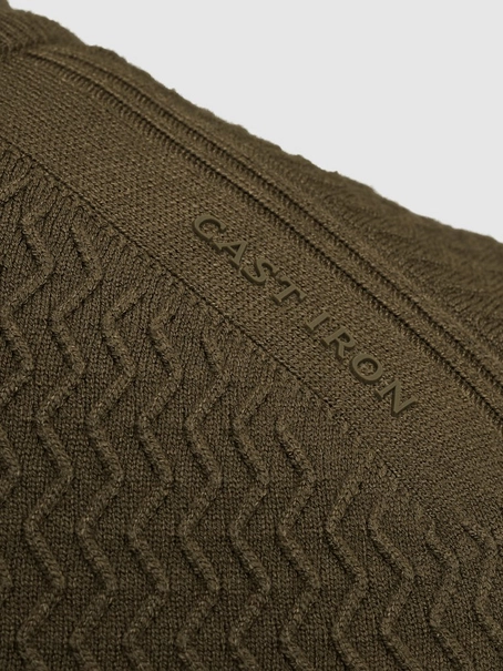 Cast Iron Half zip collar ecovero