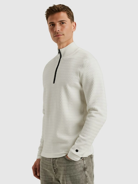 Cast Iron Half zip collar ecovero