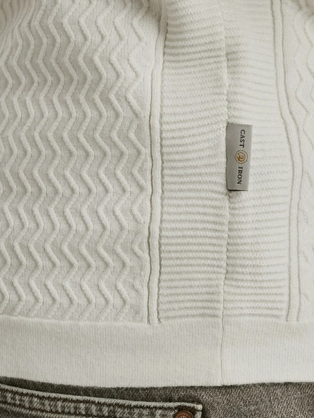 Cast Iron Half zip collar ecovero
