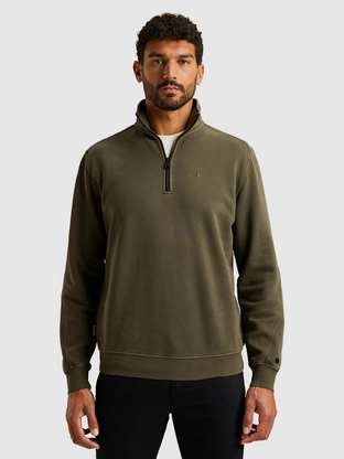 Cast Iron Half zip collar regular fit halfzi