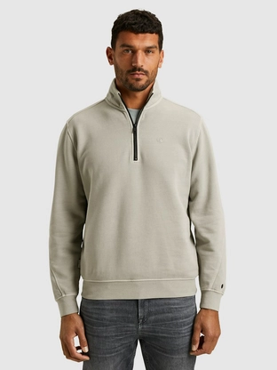 Cast Iron Half zip collar regular fit halfzi