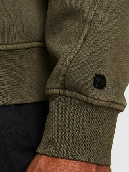 Cast Iron Half zip collar regular fit halfzi