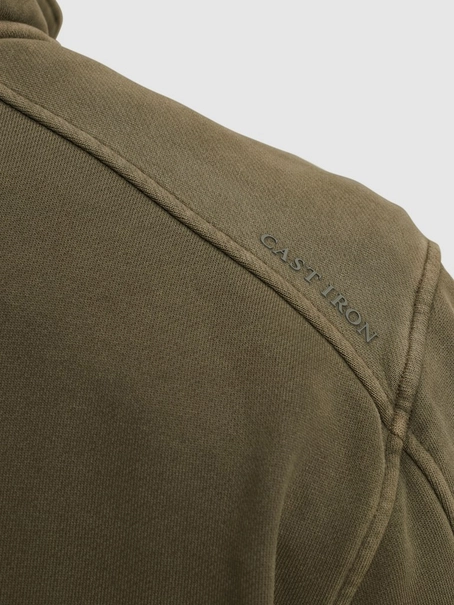 Cast Iron Half zip collar regular fit halfzi