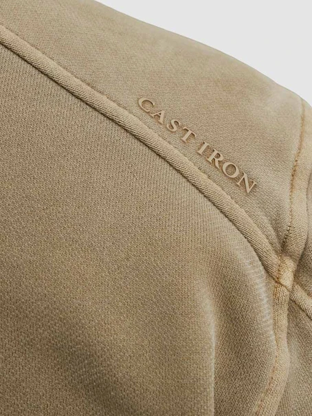 Cast Iron Half zip collar regular fit peache
