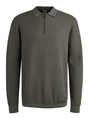Cast Iron Long sleeve polo cotton modal