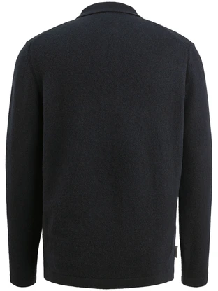 Cast Iron Long sleeve polo shirt regular woo