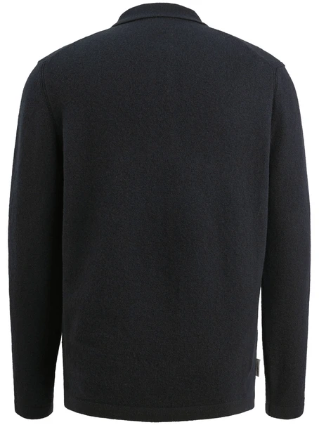 Cast Iron Long sleeve polo shirt regular woo