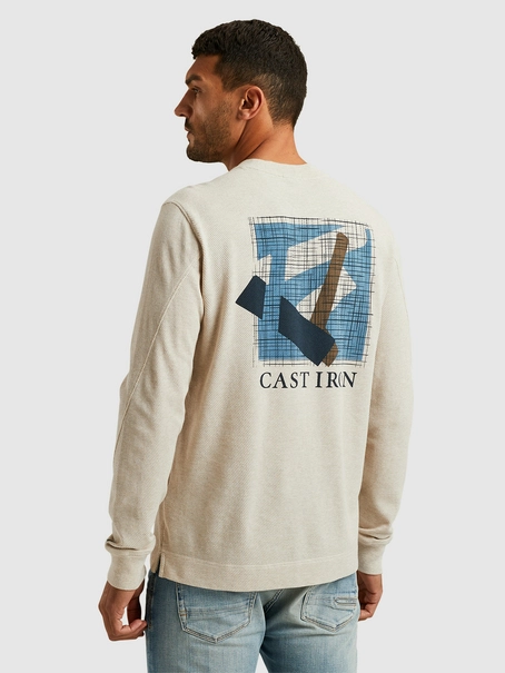 Cast Iron Long sleeve r-neck regular fit pop