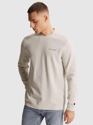 Cast Iron Long sleeve r-neck regular fit str