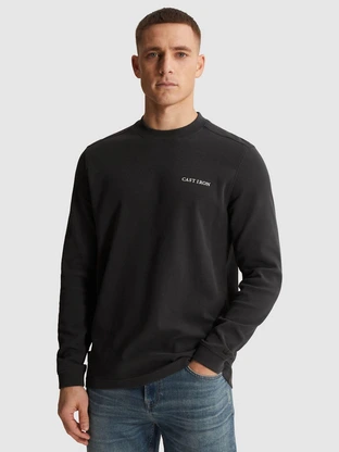 Cast Iron Long sleeve r-neck regular fit str