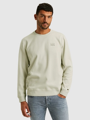 Cast Iron Long sleeve r-neck regular fit twi