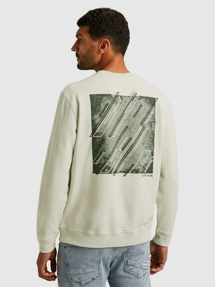 Cast Iron Long sleeve r-neck regular fit twi