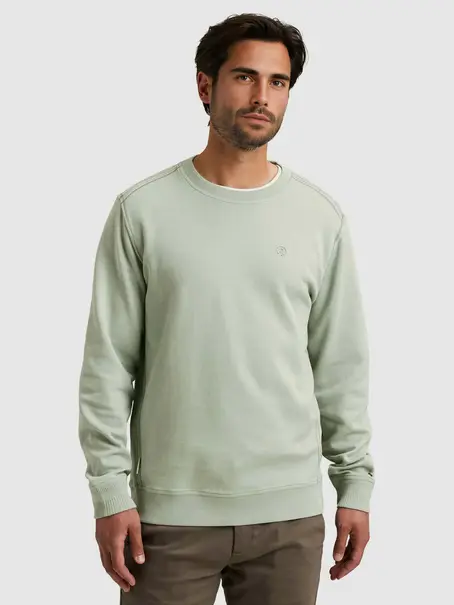 Cast Iron Long sleeve r-neck regular fit twi