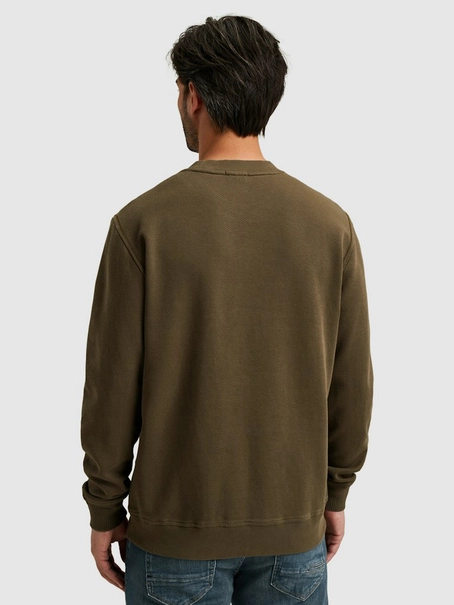 Cast Iron Long sleeve r-neck regular fit twi