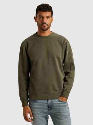 Cast Iron Long sleeve r-neck relaxed fit swe