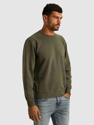 Cast Iron Long sleeve r-neck relaxed fit swe