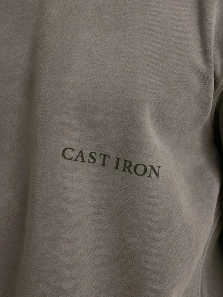 Cast Iron Long sleeve r-neck relaxed fit swe