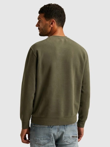 Cast Iron Long sleeve r-neck relaxed fit swe