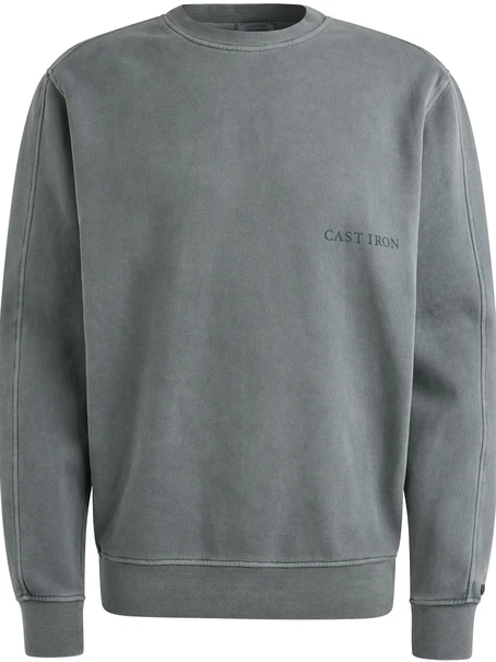 Cast Iron Long sleeve r-neck relaxed fit swe