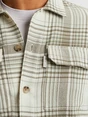 Cast Iron Long Sleeve Shirt Check weave YD
