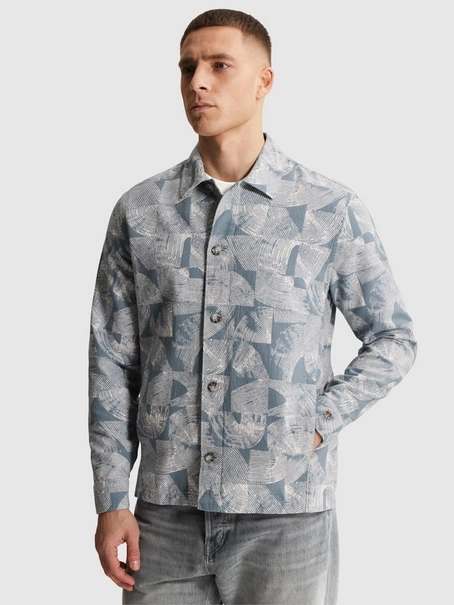 Cast Iron Long sleeve shirt Jacquard double