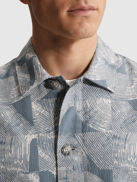 Cast Iron Long sleeve shirt Jacquard double