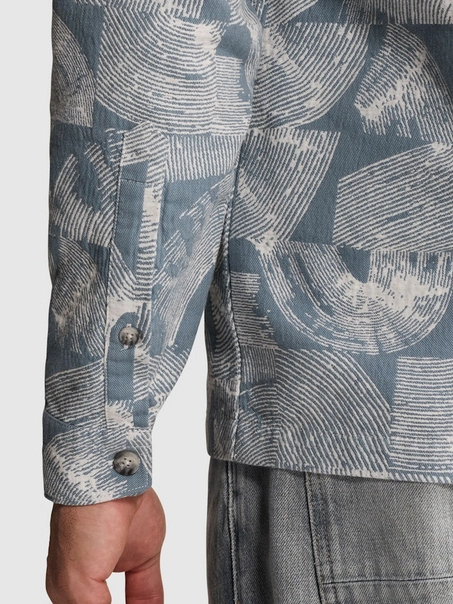 Cast Iron Long sleeve shirt Jacquard double
