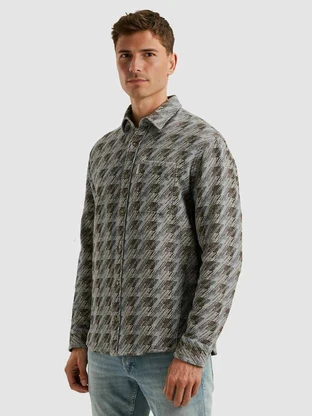 Cast Iron LONG SLEEVE SHIRT Jacquard mid lay