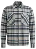 Cast Iron Long Sleeve Shirt Mouline check br