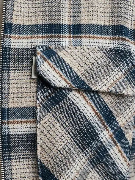 Cast Iron Long Sleeve Shirt Mouline check br