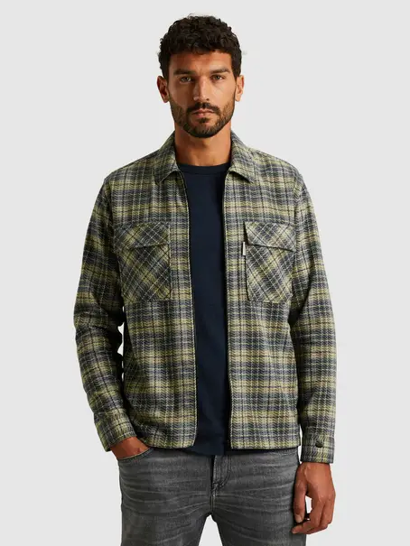 Cast Iron LONG SLEEVE SHIRT Mouline check br