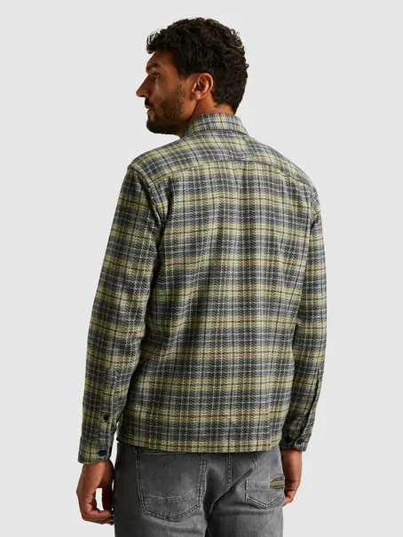Cast Iron LONG SLEEVE SHIRT Mouline check br